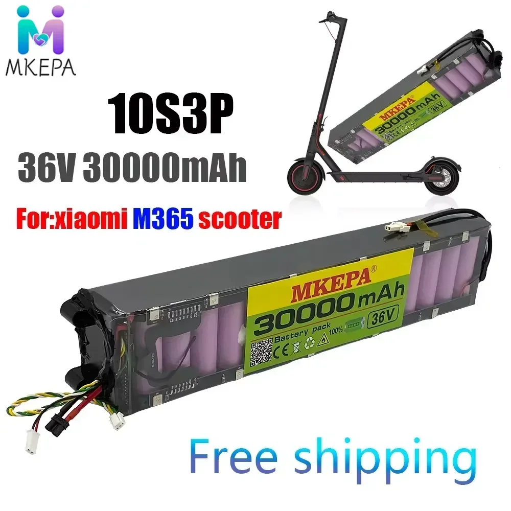 

10S3P 36V 30Ah Xm M356 Special 18650 Lithium Battery Pack 30000mAh 55km With Waterproof Bluetooth Communication