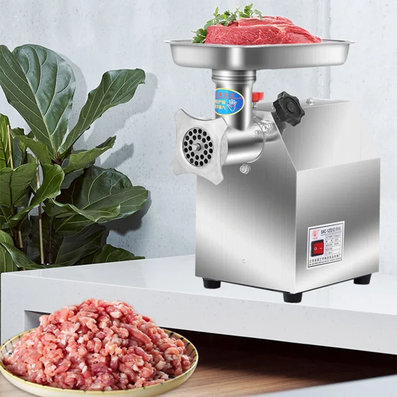 Electric Meat Mincer Grinder Home Portable Sausage Stuffer Meat Mincer Food Processor  with Carrying Handle Minced Vegetable