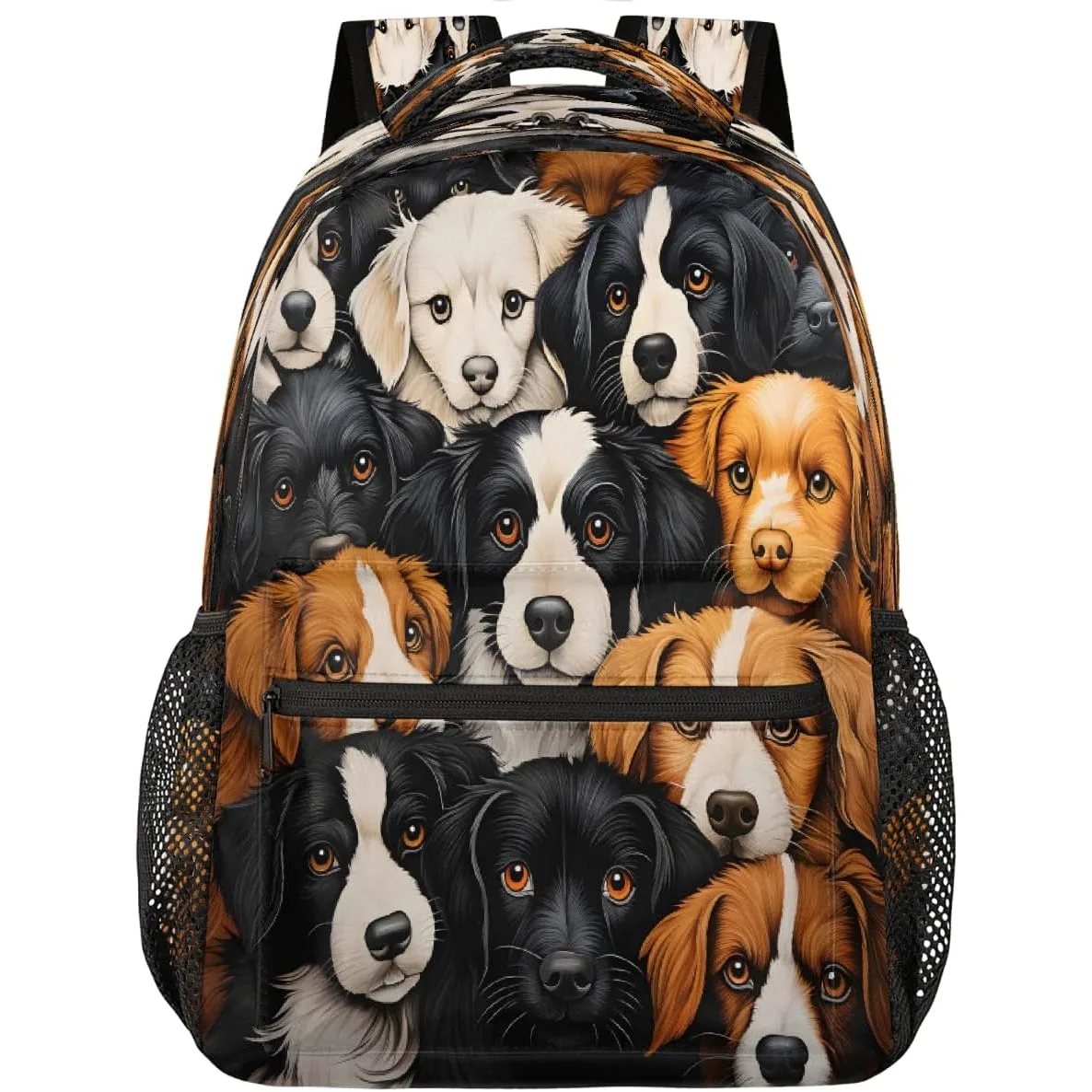 

Animal Dogs Print Backpack Laptop Backpacks Casual College Travel Bag Hiking Daypack for Women Men