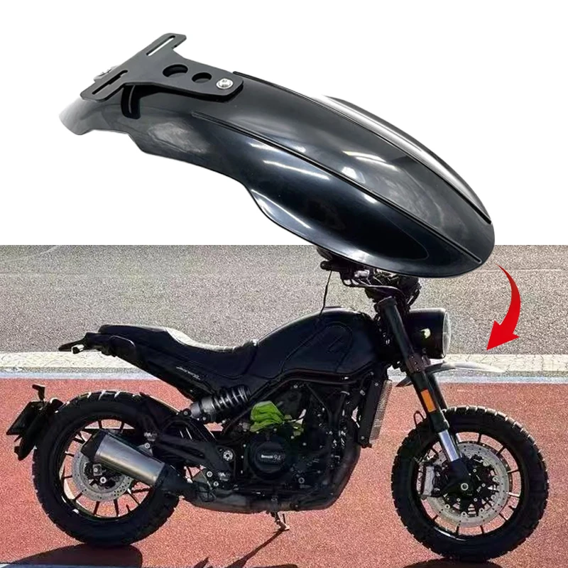 Für Benelli Leoncino 500 BJ500 Motorrad Modifizierte Vorderrad-Verlängerung Schutzblech Spritzschutz Abdeckung Teile