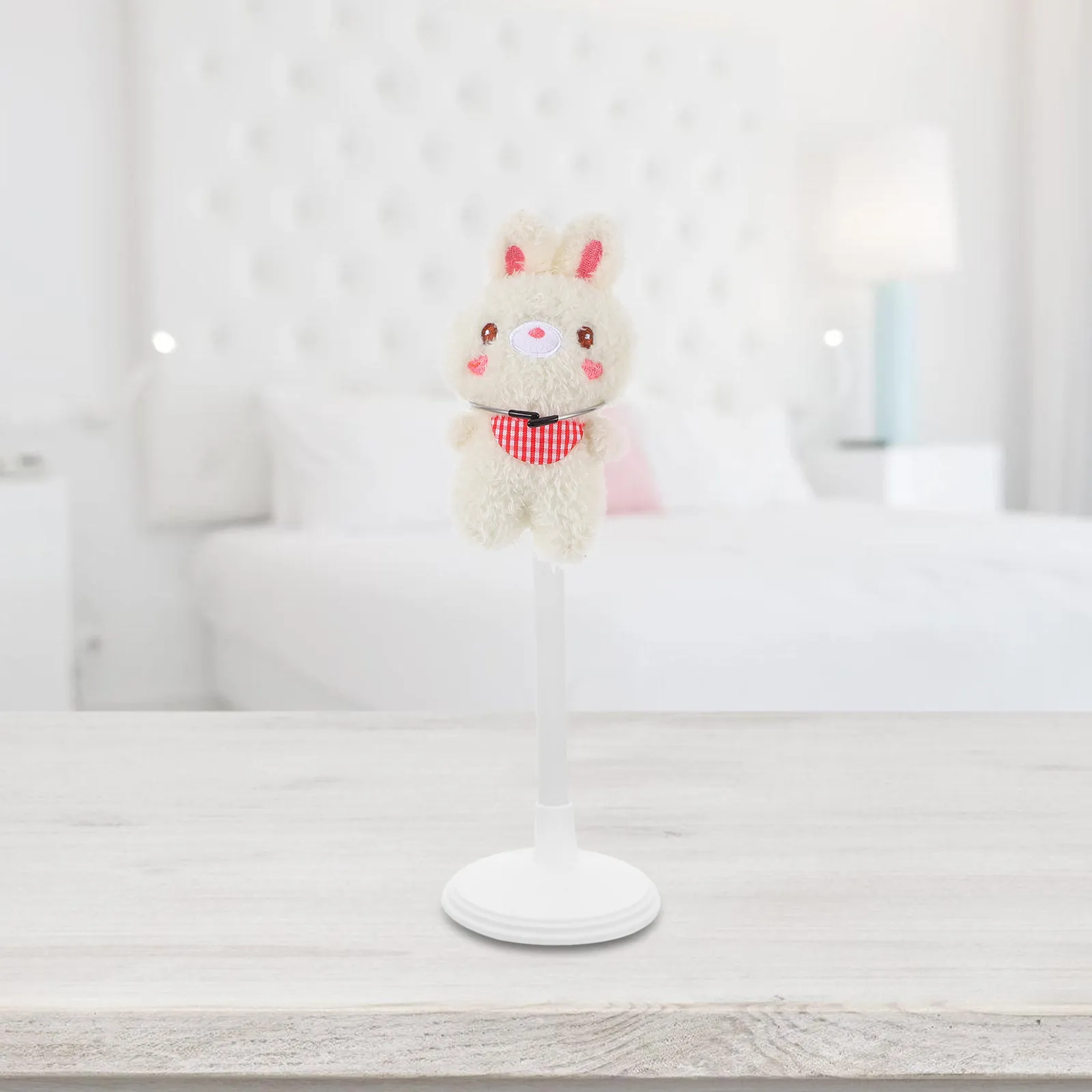 

4pcs Holder Stand Creative Portable Display Storage Rack For Bear Stuffed Animals White Lightweight Home Decor