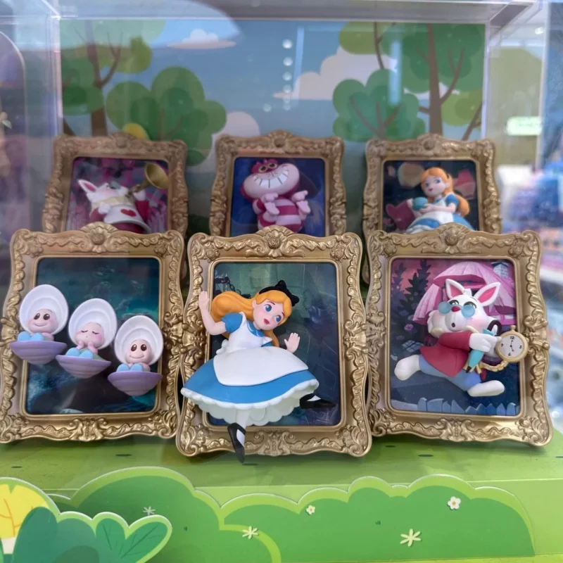

Genuine Miniso Disney Alice Art Museum Series Blind Box Doll Trendy Play Desktop Ecorative Ornament Gift Anime Peripheral Gk