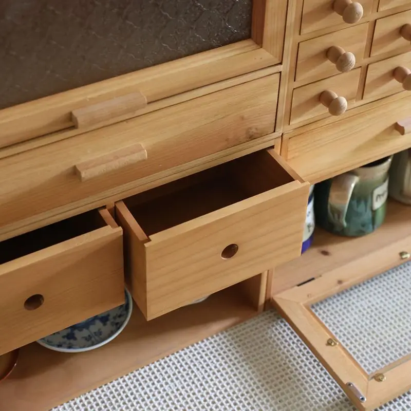 Small-sized furniture, living room, bedroom drawer storage box cup tea set water cup storage