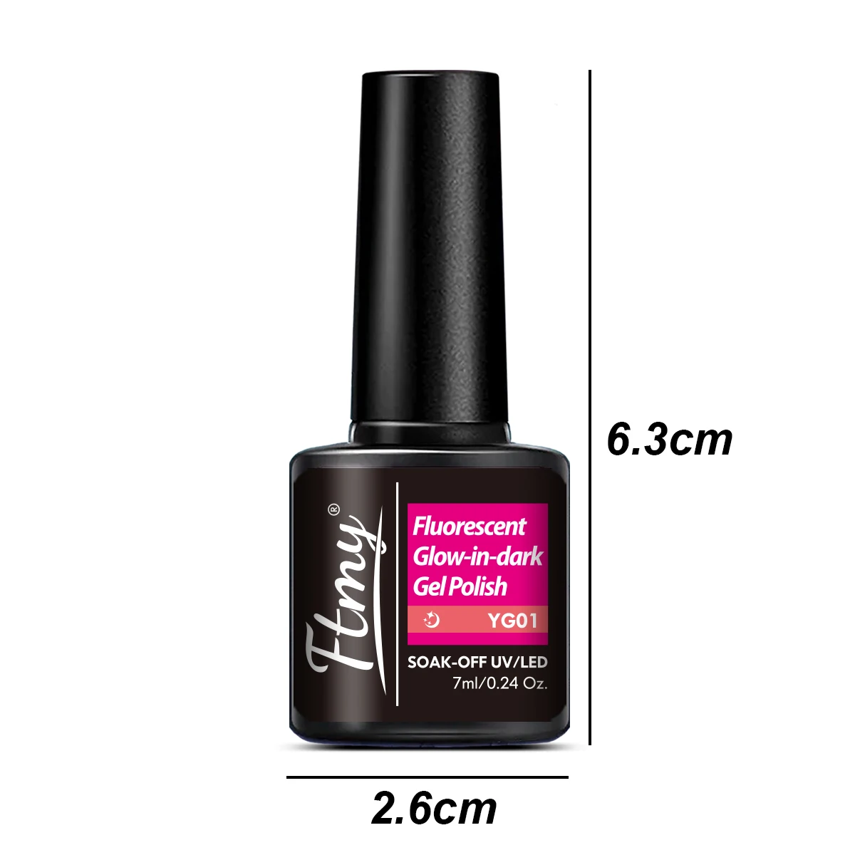 FTMY 7ML neon fluorescent luminous nail polish UV gel luminous removable nail polish semi-permanent polish nail salon DIY manicu