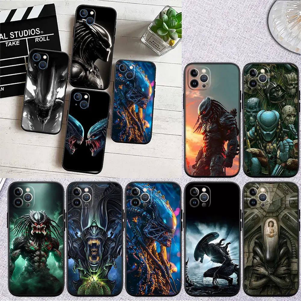 KH5 Aliens vs Predator Xenomorph Case for Samsung A11 A12 A13 A15 A52S A53 A55 A56 A70 A71 A72 A73 F06 F16 F56 S10 Plus S10e
