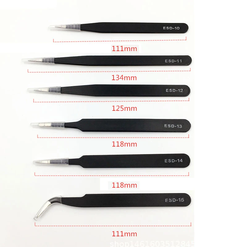 Stainless Steel Eyelash Tweezers Multi-style Black Curved Straight Eyelash Tweezers Beauty Lashes Extensions Picking Tool