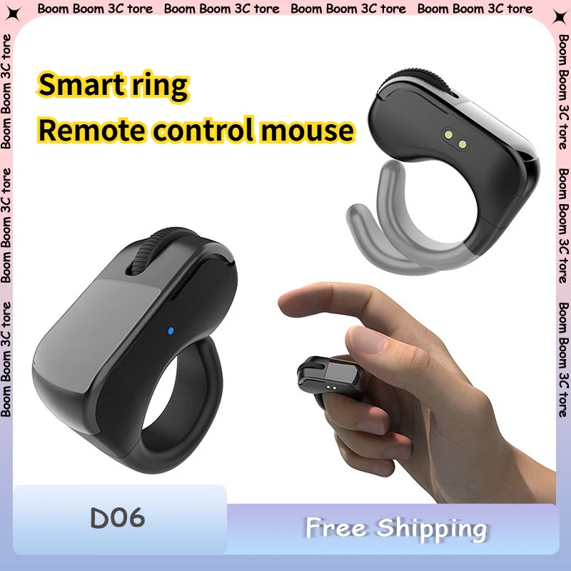 

Ring Mouse Rechargeable Mini Light Weight Dual-Mode Bluetooth 2.4g Wide Compatible Remote Control Selfie Scan Short Video Speech