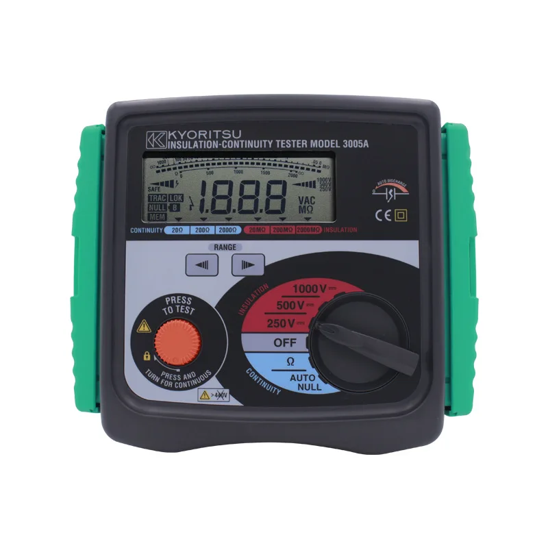 

Kyoritsu KEW 3005A Digital Insulation/Continuity Tester, 600V 3007A