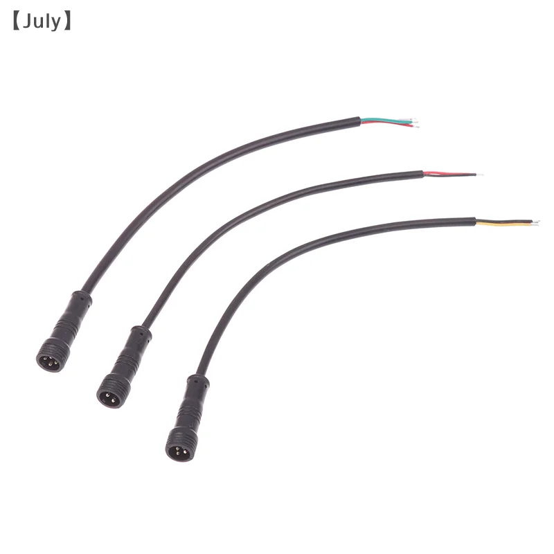 2Pin 3Pin 4Pin オスケーブルワイヤープラグ Led コネクタジャック黒ケーブル耐摩耗性ワイヤー車の防水ソケット電源コード