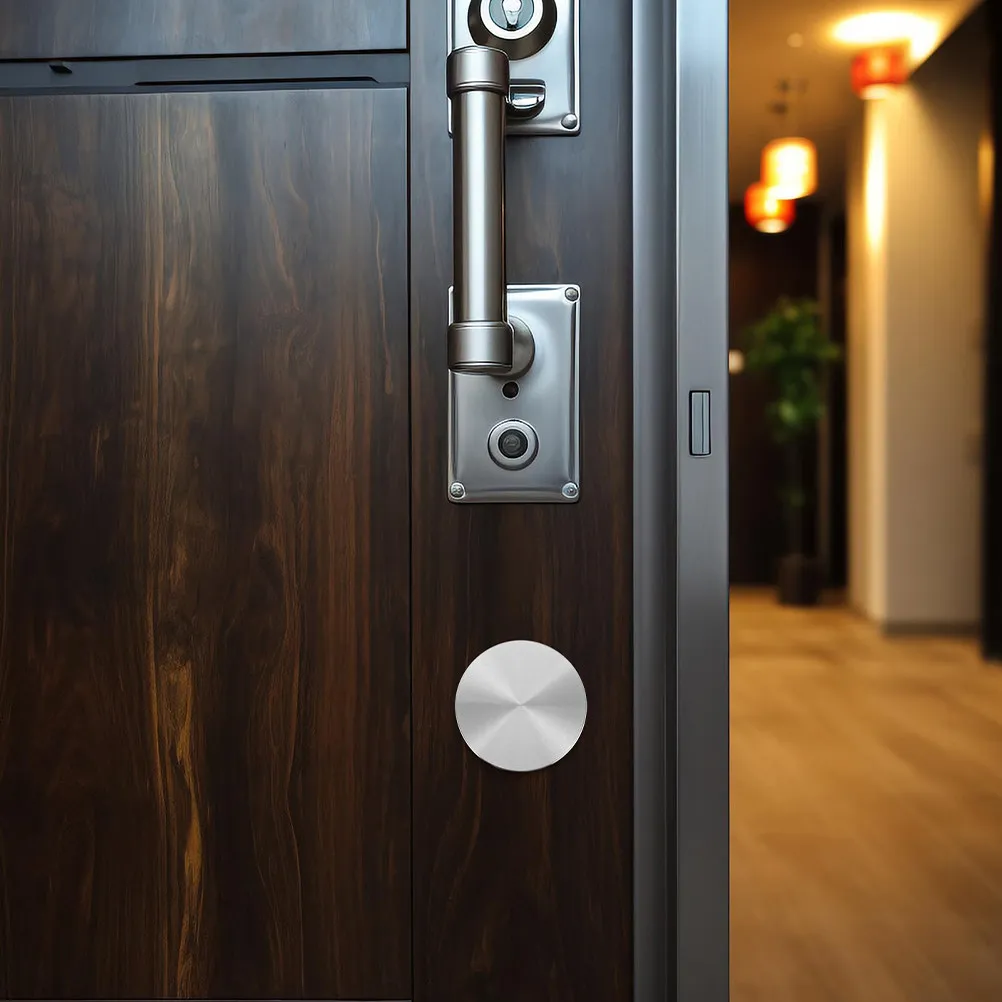 

Door Lock Hole Cover Plate Anti-Theft Stainless Steel Decorative Door Hole Filler Plate for Enhanced Security and Privacy