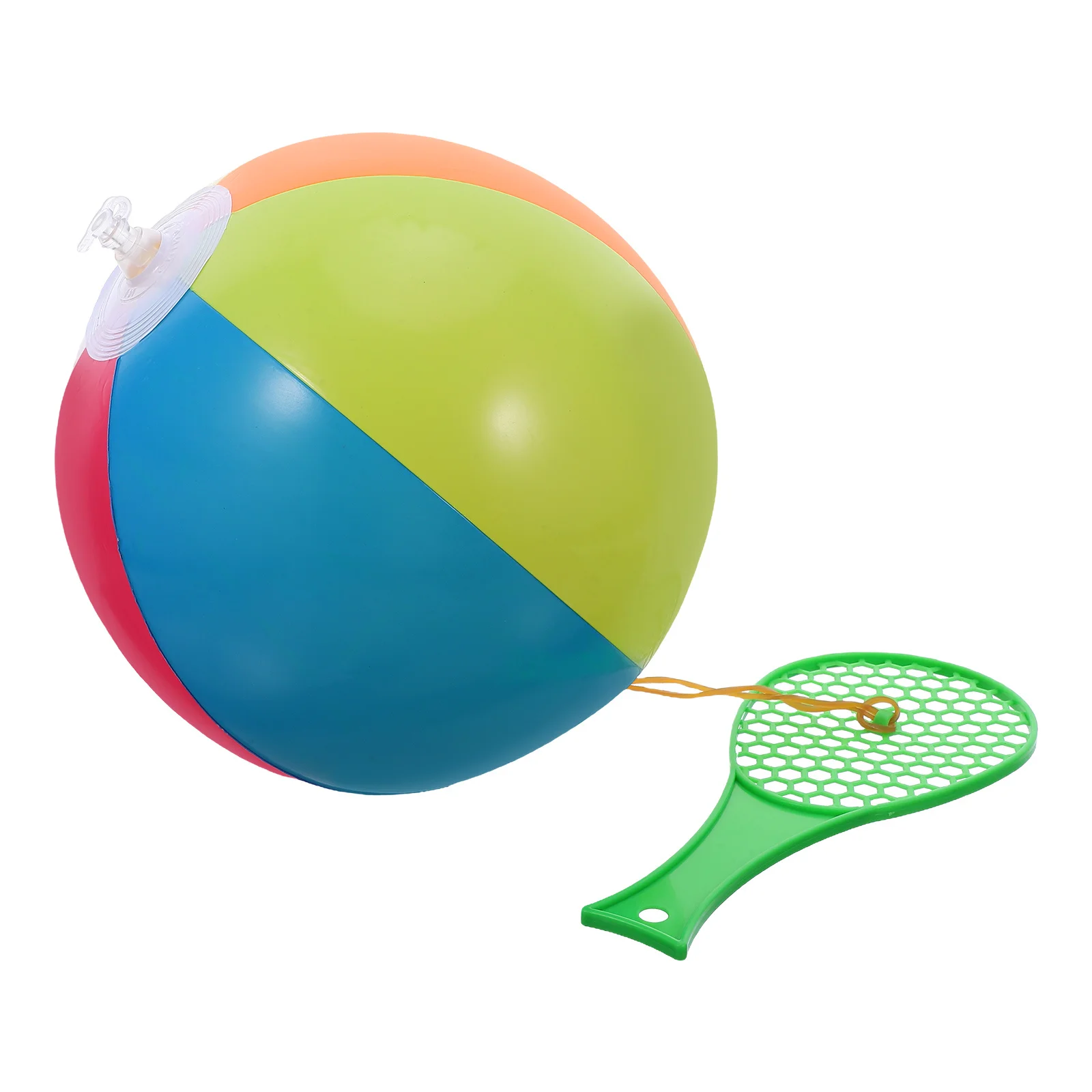 Ensemble de balles gonflables en PVC pour enfants, 5 pièces, raquette gonflable, jeu de piscine d'été en plein air, Sports de plage, jouets de Baseball pour enfants