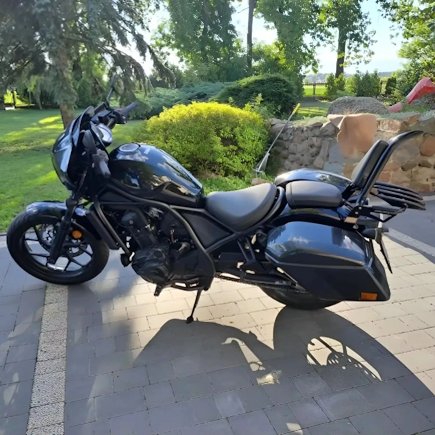 For Honda Rebel 300 500 CMX CM 300 500 Accessories Detachable Motorcycle Raer Backrest Sissy Bar With Luggage Rack