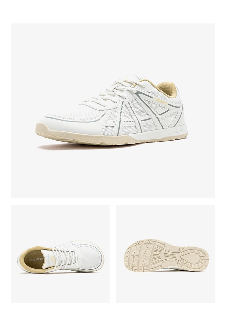 HOBIBEAR Barfuß-Laufschuhe mit breiter Zehenbox, Unisex Cross-Training-Sneaker, klassische Retro-Schnürschuhe – Detail 23