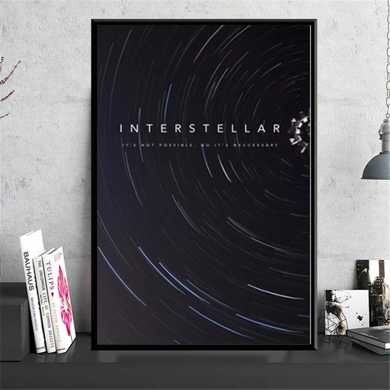 Art Canvas Painting Interstellar Movie Wall Poster and Print Picture Space Universe Astronaut Bedroom Home Art Decoration