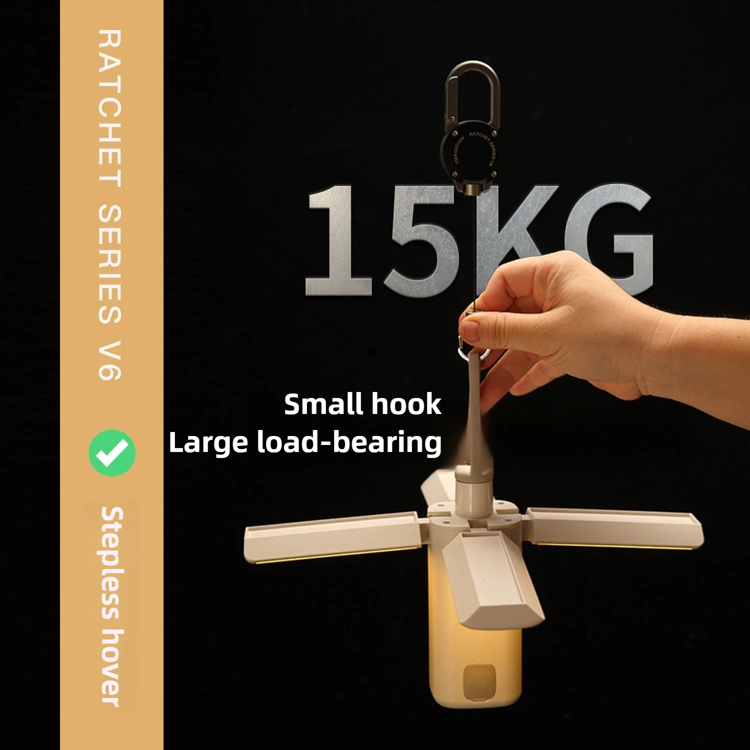 Mosquetón retráctil de aleación de aluminio y titanio TC4, carrete de tracción resistente, alambre de acero fuerte, hebilla de cuerda perdida, llavero para exteriores