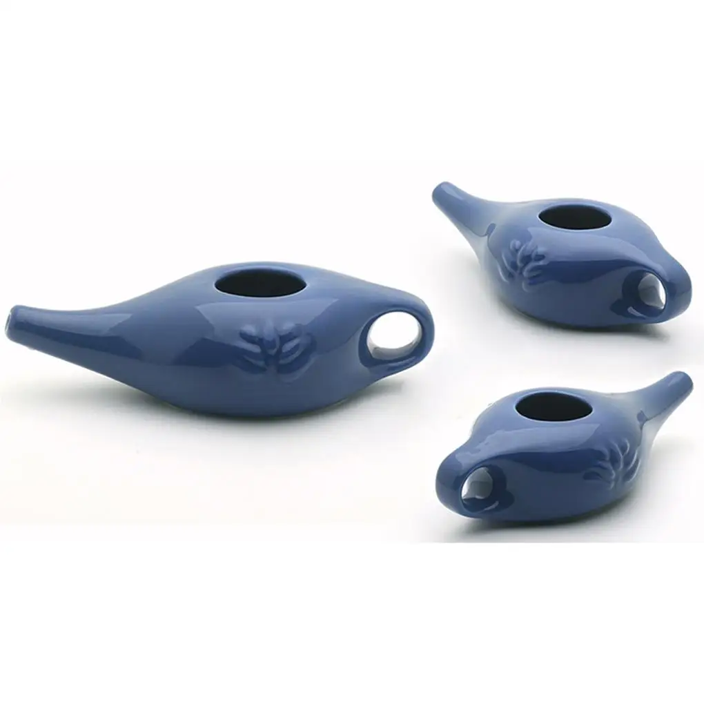 

Ceramic Neti Pot Rinsing Nose Washing Kit Yoga Irrigator Simple Style Dust Remover Spout Tools Cleaning Equipment