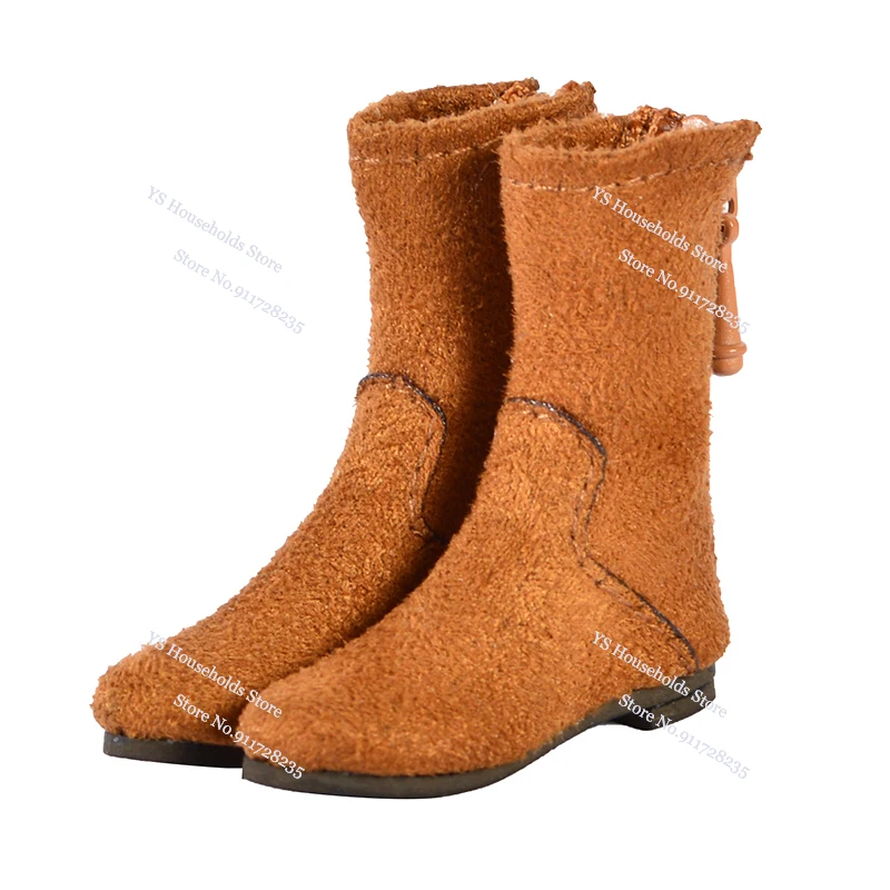 

1/6 женские короткие сапоги-солдаты разного положения, дизайн на молнии, обувь, игрушки, аксессуары для 12 дюймов, AT201 AT202 TBL Phichen, обычное тело