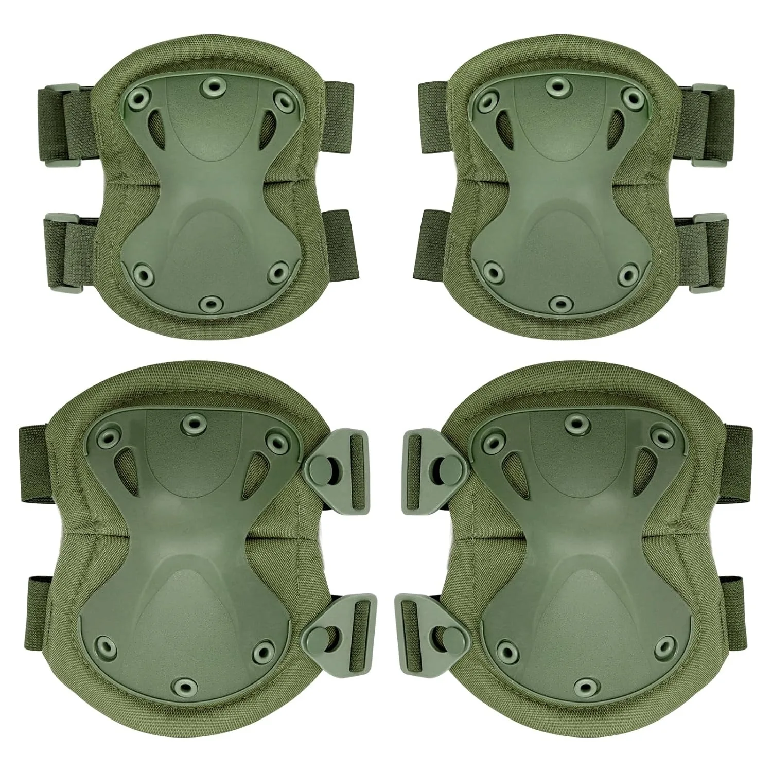 

Knee and Elbow Pads Set for Combat Airsoft Paintball Knee Protection Guard Pads Cycling Skateboarding Safety Gear Protective Gu
