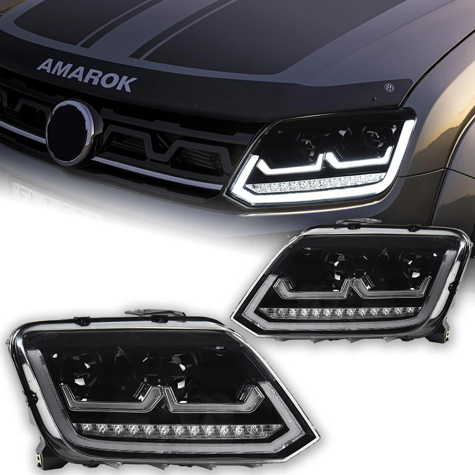 Car Styling Head Lamp for VW Amarok Headlights 2010-2020 LED Headlight Projector Lens DRL Signal Animation Auto Accessories