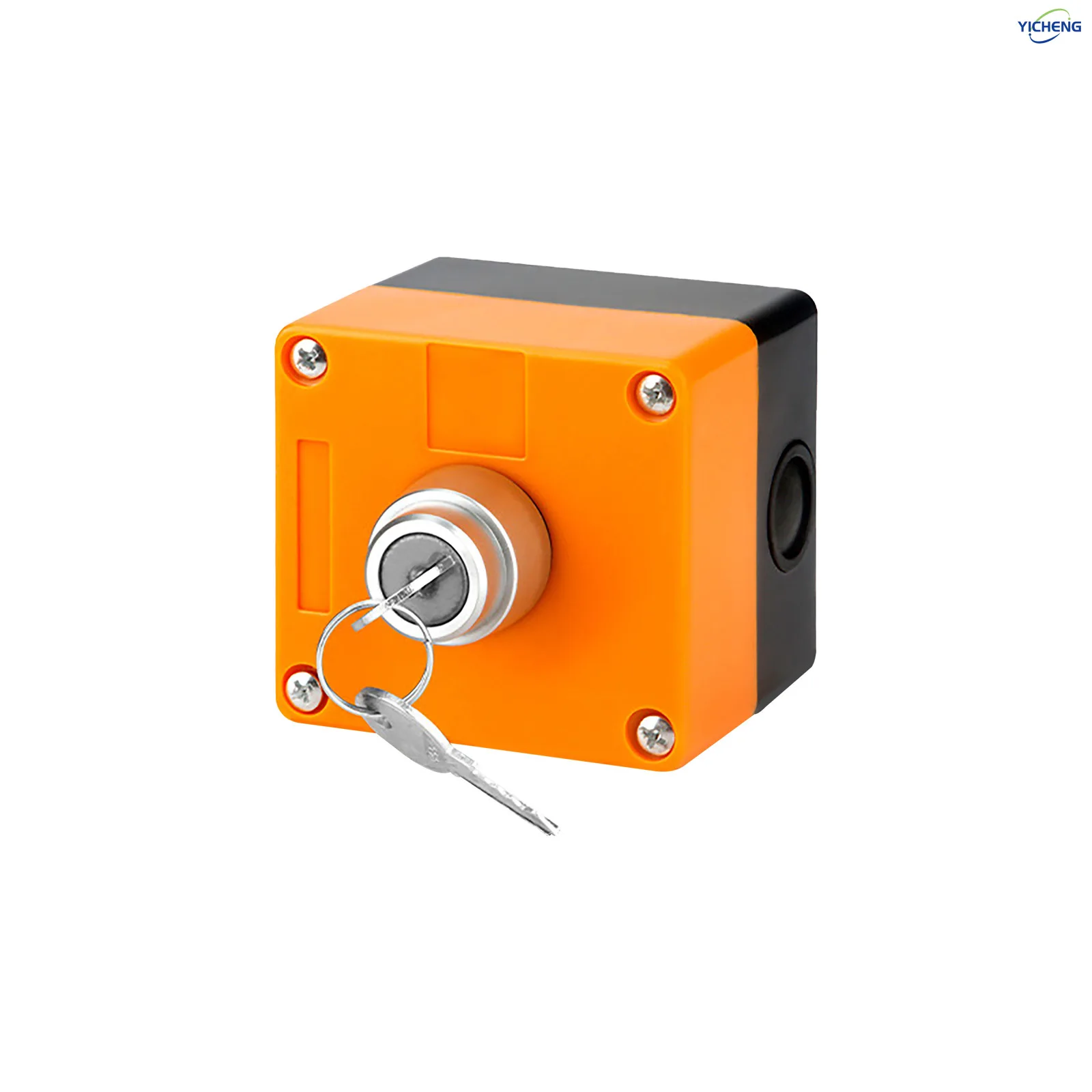 1Pcs 22mm 1 bit Control Station Box Set,Push Button Switches,2-Position Rotary Switch & Emergency Stop Button(optional)