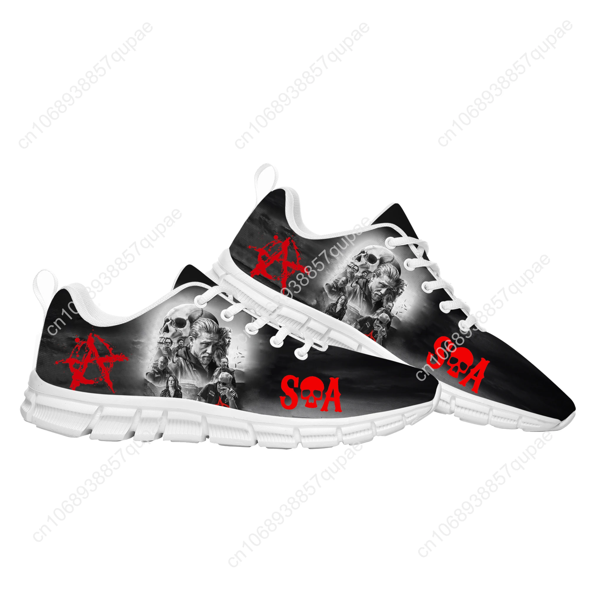 

Sons Of Anarchy SOA Sports Shoes Mens Womens Children Sneakers Lightweight Fashion Casual Hiking Sneaker Custom Built Shoes