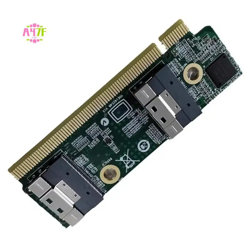 

A47F-SFF-8654 Extension Card To Pcie X16 Converters Supports SFF-8654 To Pcie Interfaces Convert Card Adapters For 1U Server