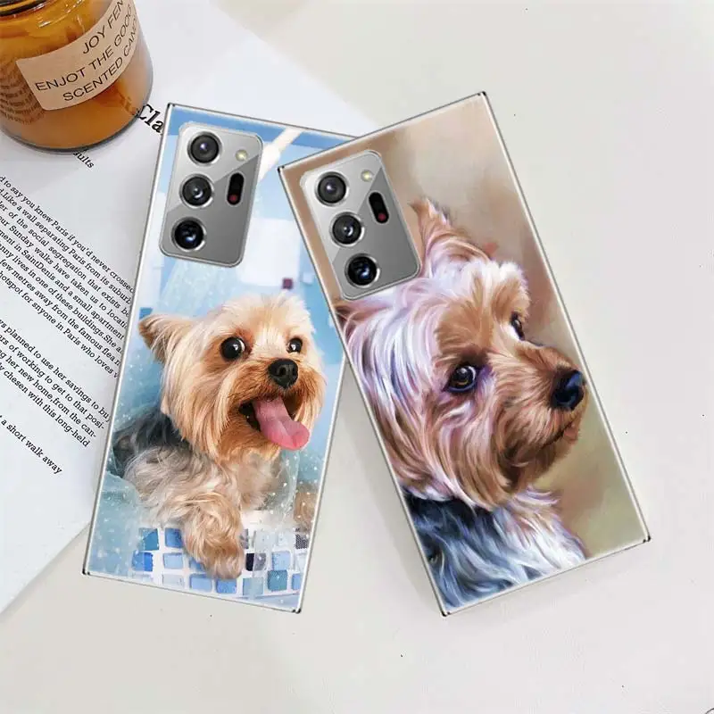 Yorkshire terrier dog Phone Case For Samsung Galaxy S24 S22 Ultra S21 Plus Capa S20 S23 FE S10 S9 S8 Plus Cover Shell Clear TPU