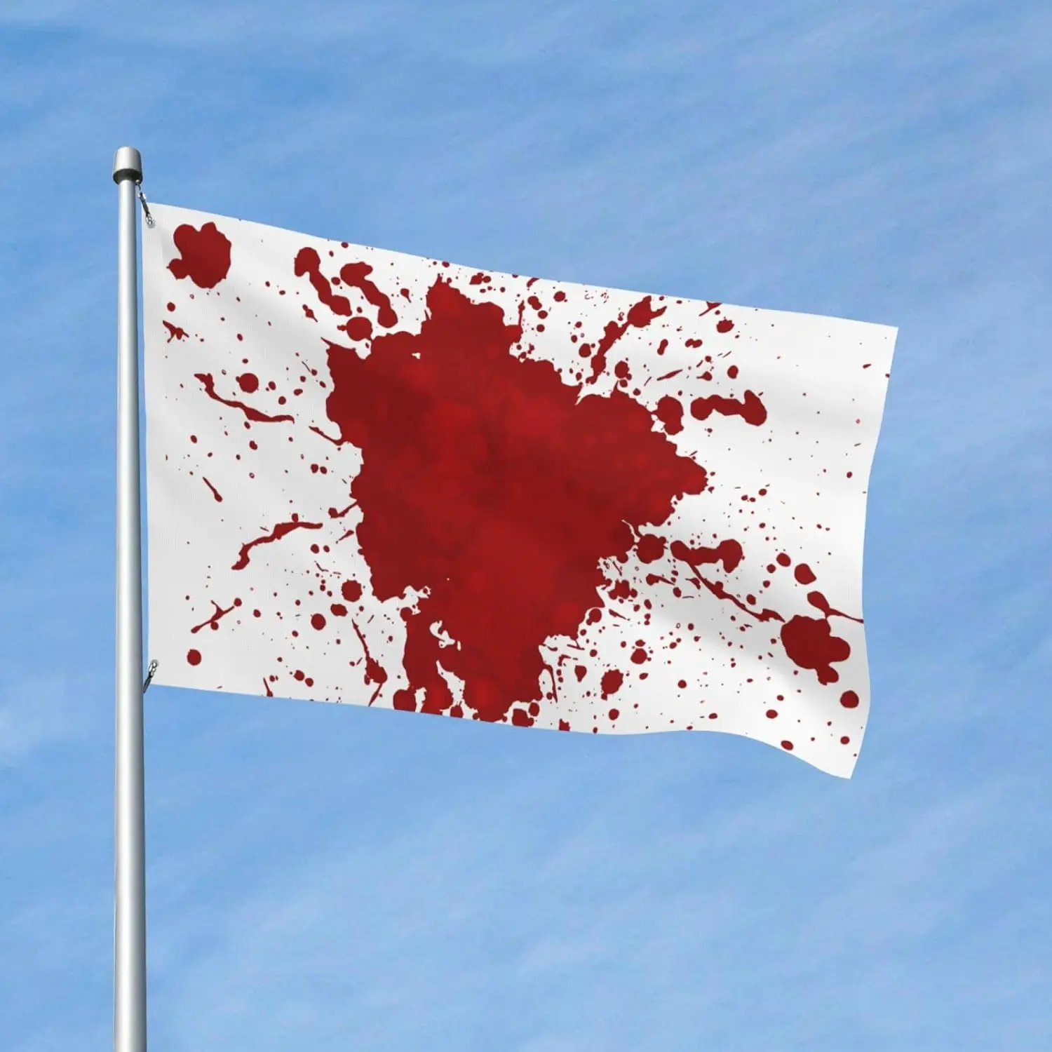 Flagicts 100% Polyester Red Blood Splash Style Flag
