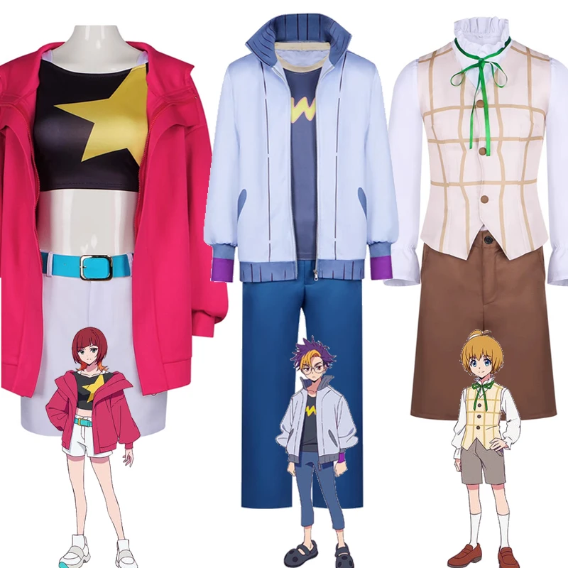 

Новый аниме Digimon Beatbreak Косплей Костюм Tomoro Tenma Makoto Kuonji Rina Shinomiya Куртка с капюшоном Шорты Повседневный костюм Хэллоуин