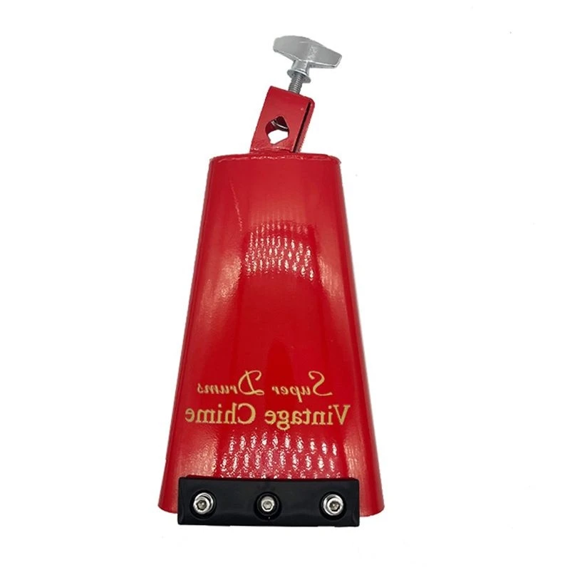 AA90-Cowbell 8.5 Inch Cowbell Noise Makers Portable Cheering Bell For Jazz Drums Percussion Instrument Drum Set