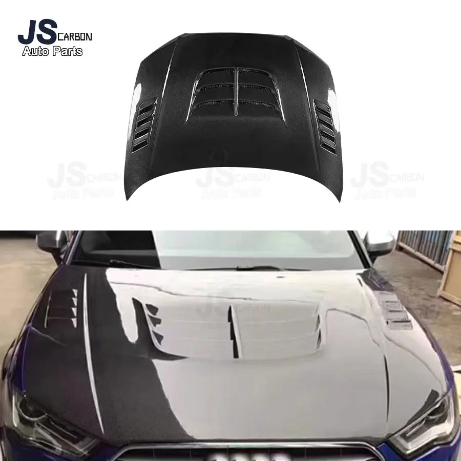 For Audi A3 S3 Carbon Fiber Front Hood Engine Cover Car Hood Car Parts Body Kits