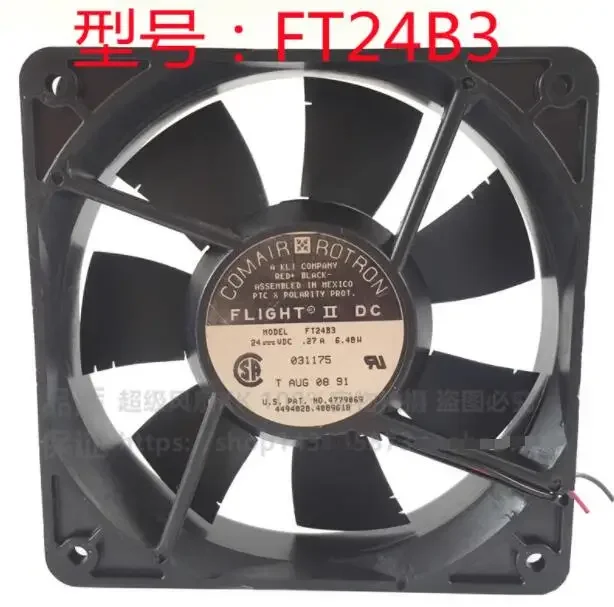 

Ltsf For FT24B3 DC 24V 0.27A 120x120x25mm 2-Wire Server Cooling Fan 12cm