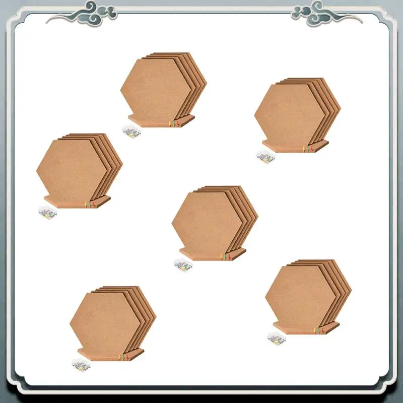 

Premium 36Pcs Hexagon Cork Board Tiles Self Adhesive Thick Corkboards For Wall Memo Boards Pin Board Decorative Bulletin Board