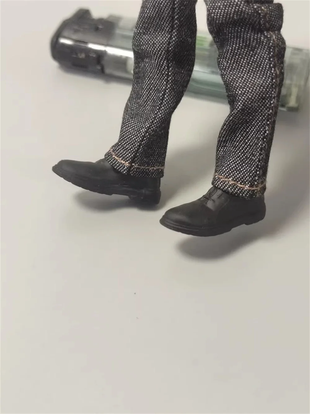 

Scale 1/12th Fashion Black Solid Shoe Boots PVC Material Accessories For 6" SHF GWTOYS Ant Body Doll Figure Collect DML