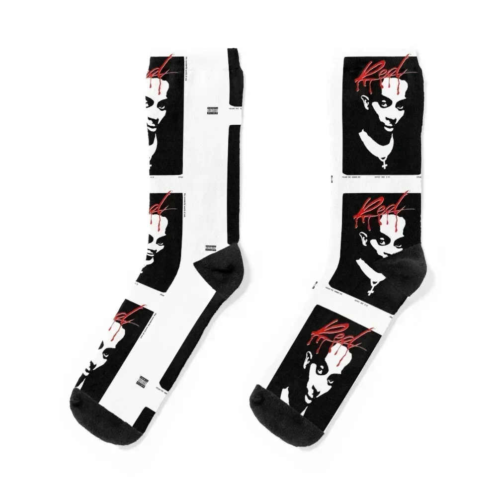 Playboi Carti Whole Lotta Red Album Cover Socks Wholesale professional running Socks Ladies Men's