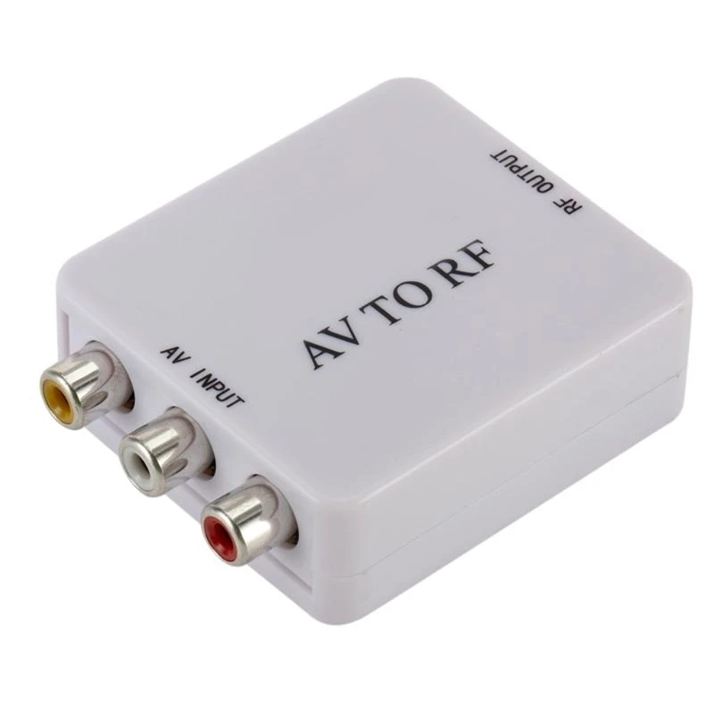 AV To RF Video Converter RF to RCA CVSB Multifunctional Video Adapter Support RF 67.25/61.25MHz Amplifier for TV