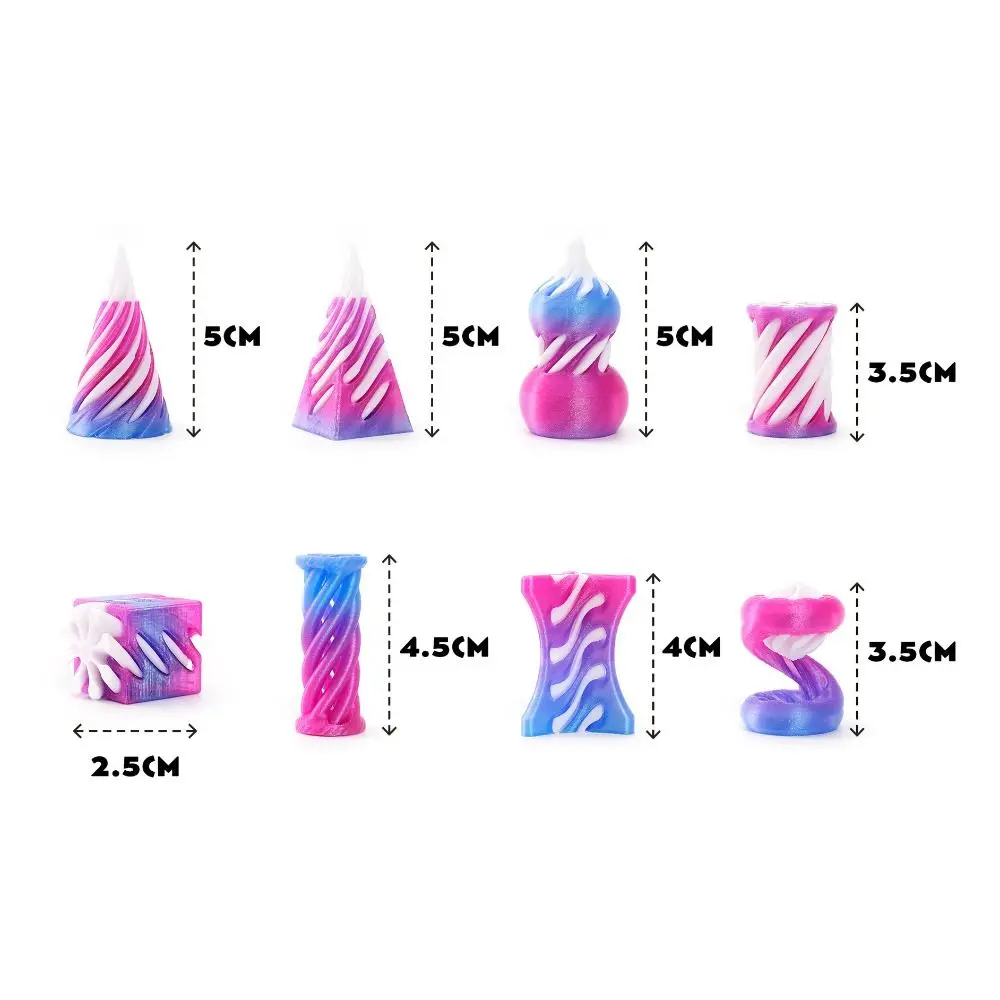 Passthrough Sculpture 3D Printed Spiral Cone Toy Decorative Ornaments Impossible Pyramid Helix Nut Mini
