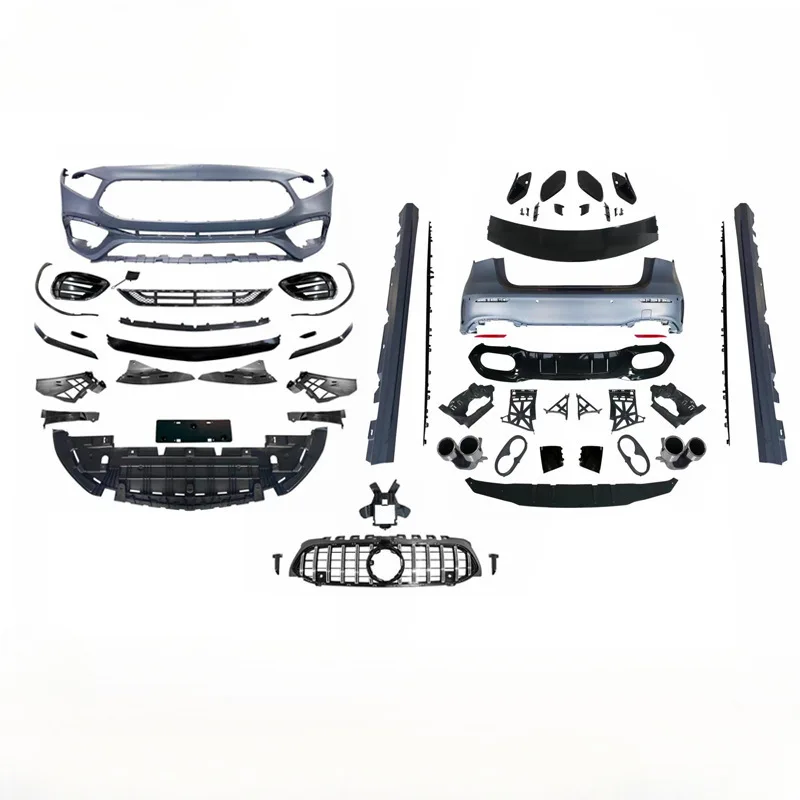 

Подходит для Mercedes-Benz A-Class W 8,85 кг, модификация автомобиля A45, стиль AMG, большой объемный передний и задний бампер Surroun