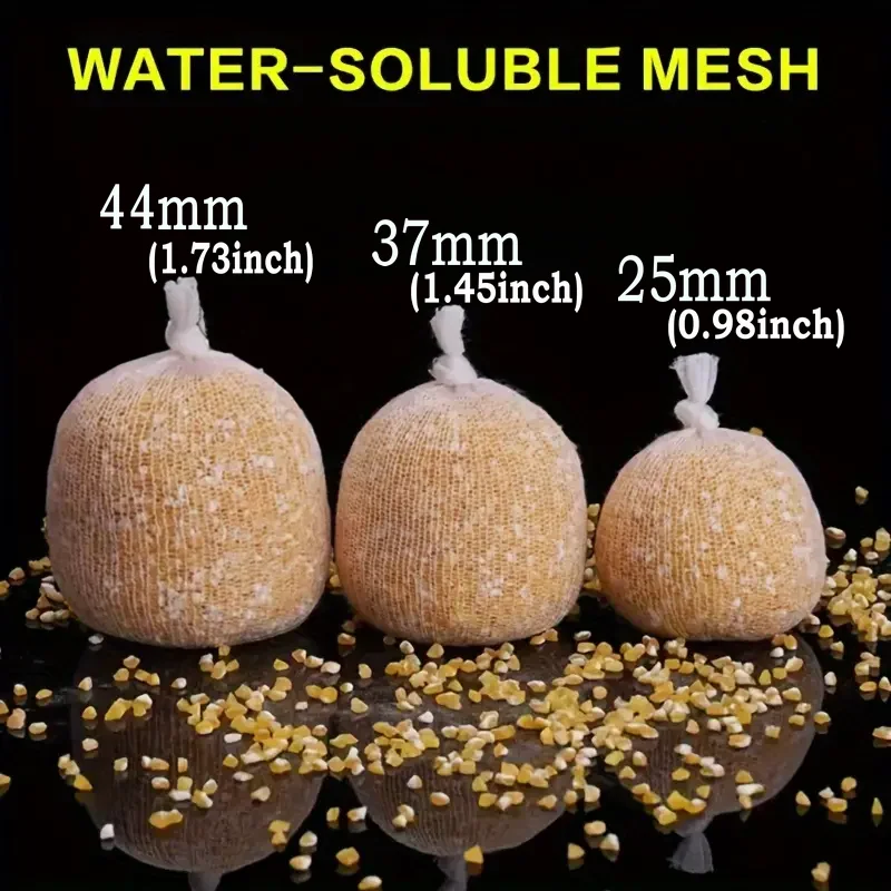 5M Soluble PVA Mesh Bag Refill Carp Feeder Fishing Lures Refill Rig Hook Bait Wrap Bags 25mm 37mm 44mm Fishing Accessories image 5