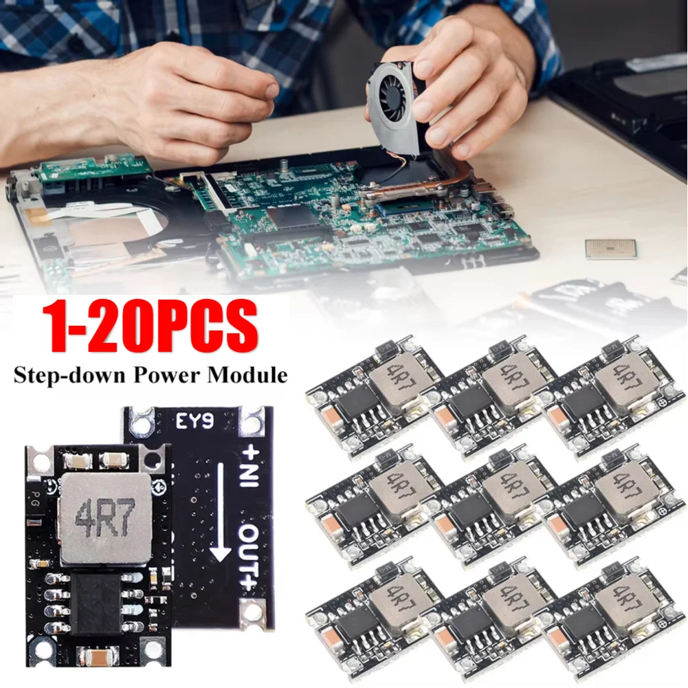 1-20PCS DC-DC Buck Converter Step Down Modul 5V-30V Zu 3,3V 5V 9V 12V 3A Spannung Regler Einstellbare Buck Converter Board