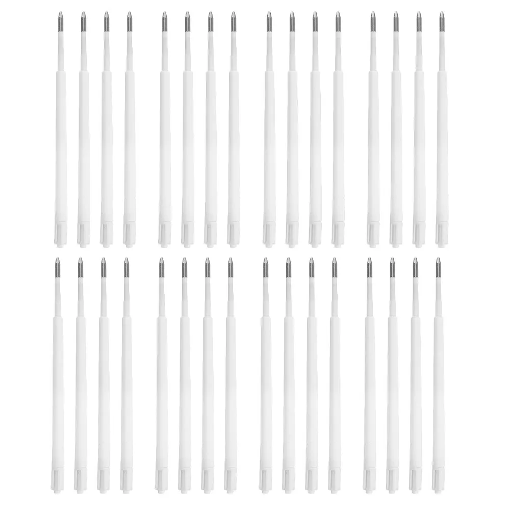 

50 шт. сменных стержней для шариковых ручек, черные пластиковые чернила, для письма, офиса, школы, журналов, ручек-кликеров