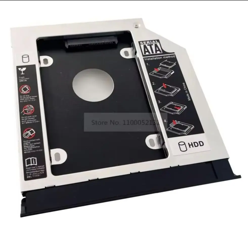 with Front Panel Bezel 2nd 2.5 SATA HDD Hard Drive Optical bay Caddy Frame Bracket for Acer Aspire E5-573 E5-573G E5-574 E5-574G