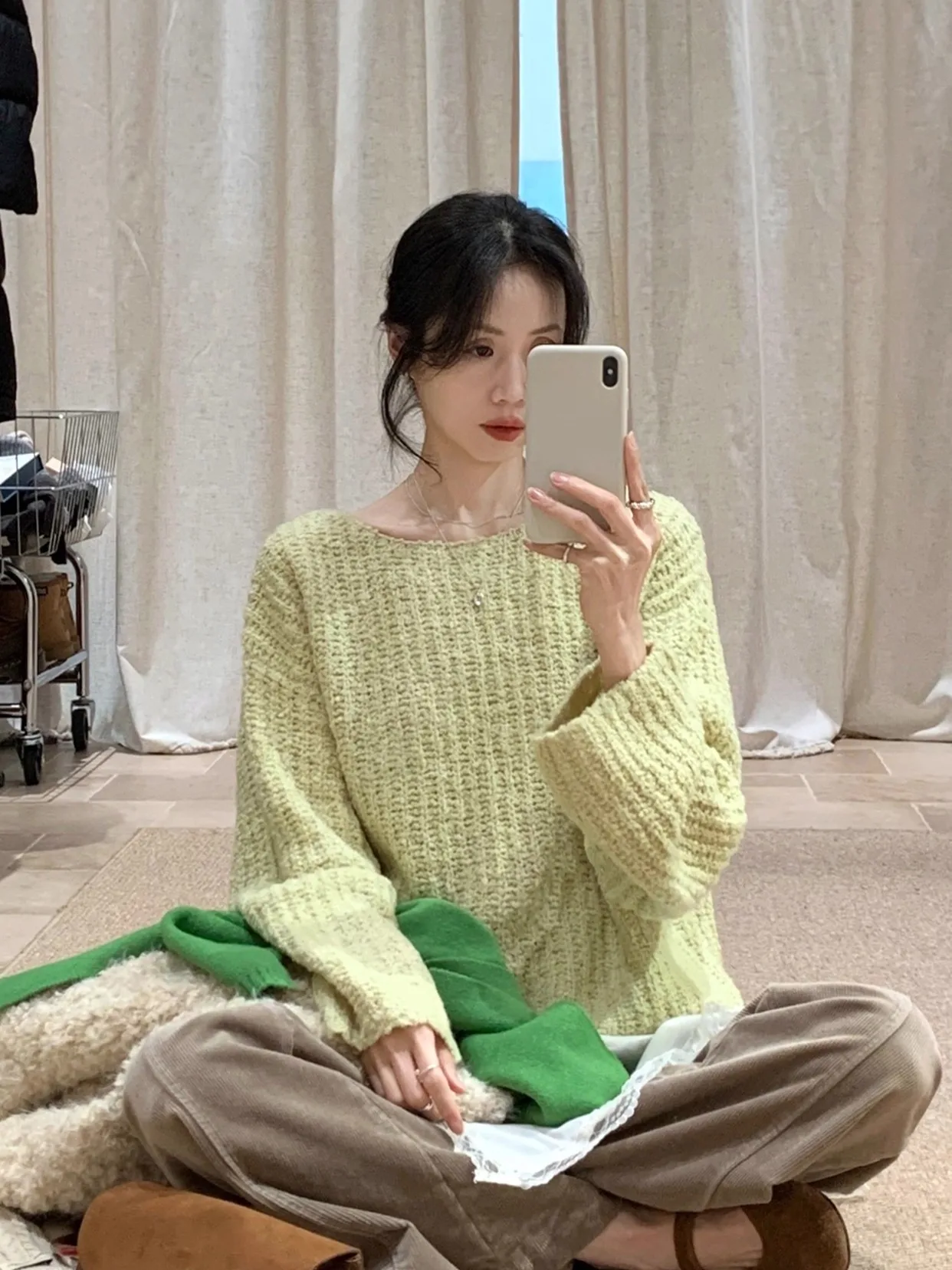 

Женский зимний свитер BRIVIN из корейской пряжи, желтый, с узором крючком, мягкий, простой, свободного кроя