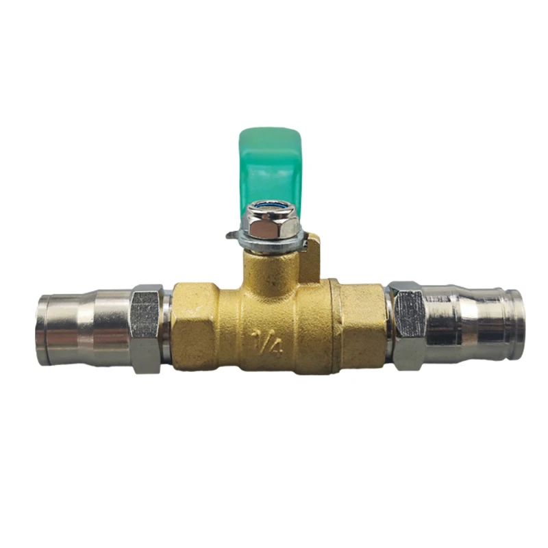 

Brass Ball Valve 1/4'' Female Thread Connector Joint Copper Pipe Fitting Coupler Adapter 1 Pcs