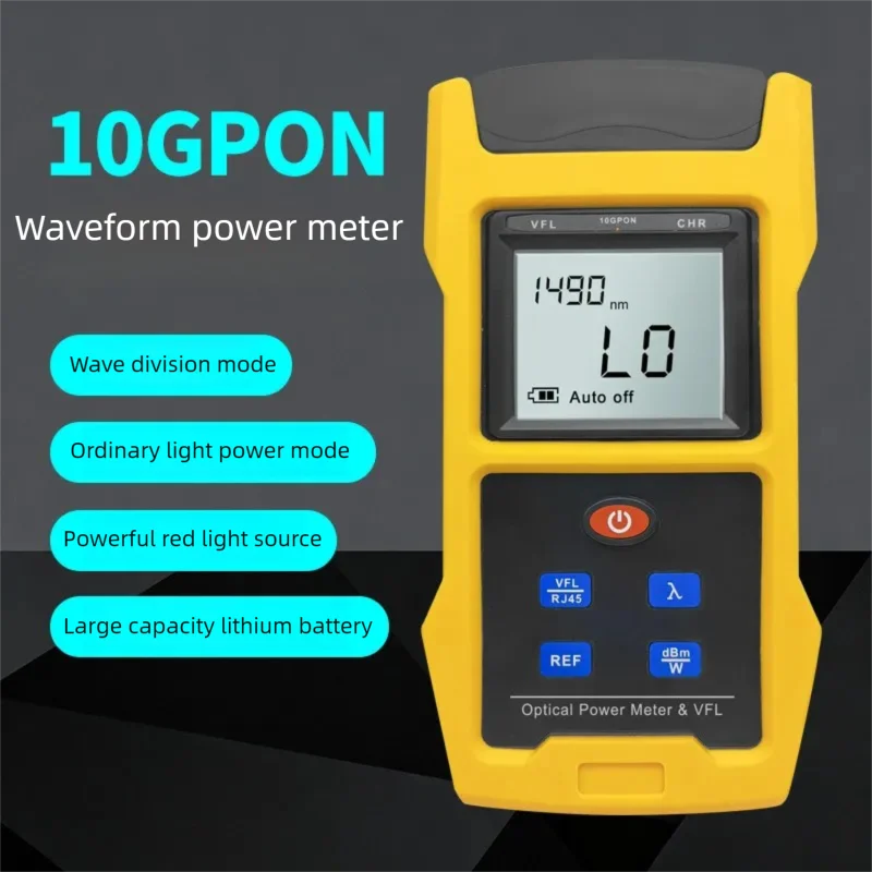

Новый портативный измеритель мощности 10GPON 1490/1577 нм с функциями VFL и OPM для оптоволоконных сетей PON