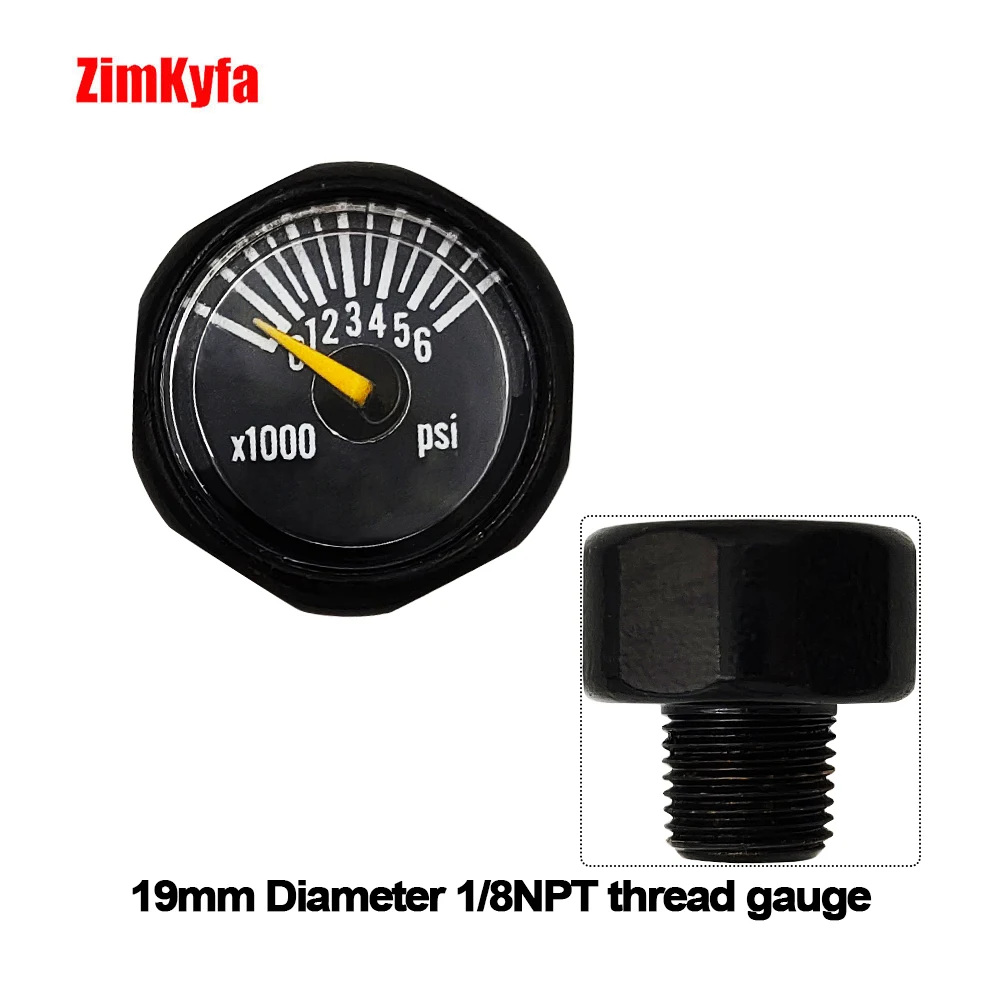 HPA Mini 1/8BSPP 1/8NPT Manometer Manometer Gasflasche Nachfüllregler Armaturen – Detail 19
