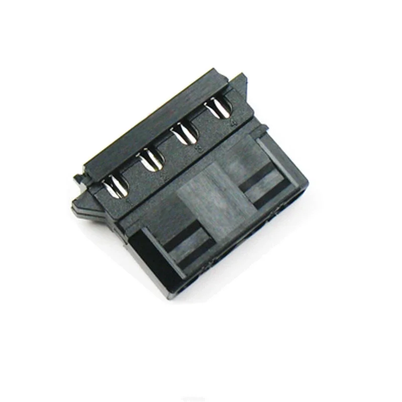 Black Molex 4Pin Power Connector With End Cap For Cable Modding