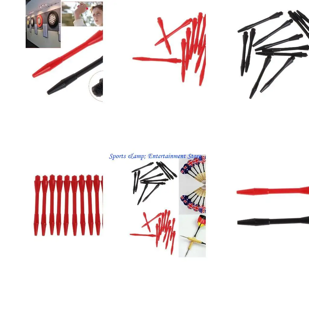 

G7NF 12PCS/SET Нейлоновое кольцо сцепление Harrow Pole Stem Средние дротики пластиковые дротики.