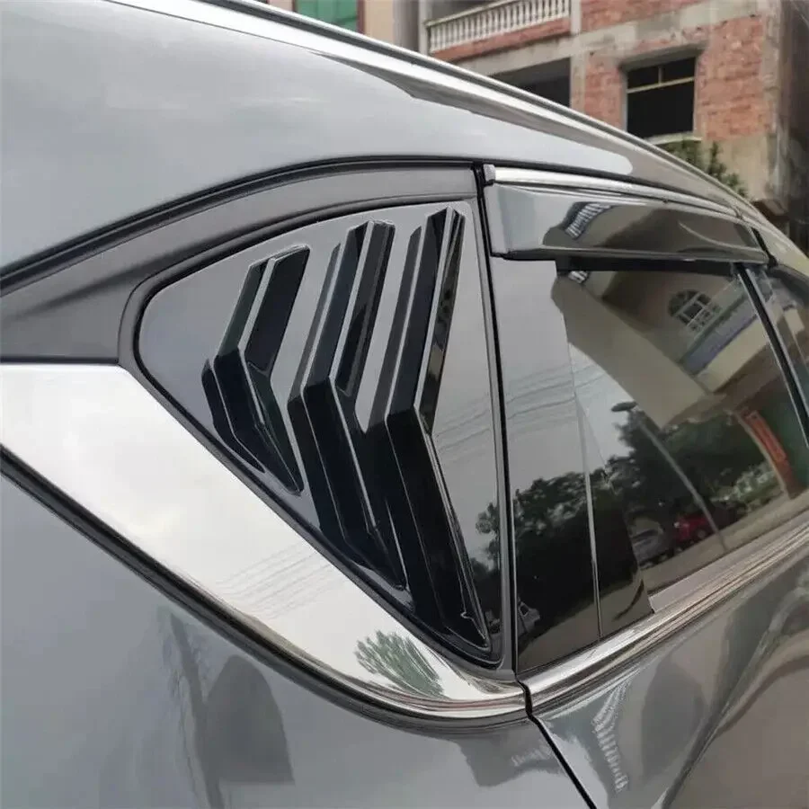 For Mazda CX-5 CX5 2017 2018 2019 2020-2023 ABS Plastic Rear Window Quarter Louver Cover Side Vent Trim Car Adhesive Accessories view 2