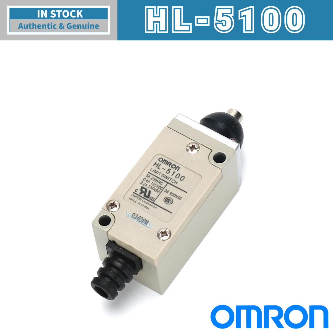 OMRON Originele eindschakelaar Authentiek Nieuw HL-serie - 5A Compatibel met modellen HL-5000 HL-5030 HL-5050 HL-5100 HL-5200 HL-5300